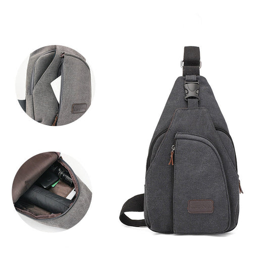 Casual men's chest bag