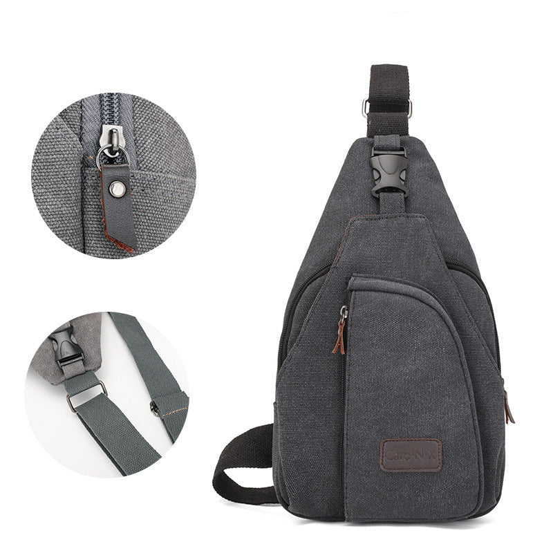 Casual men's chest bag