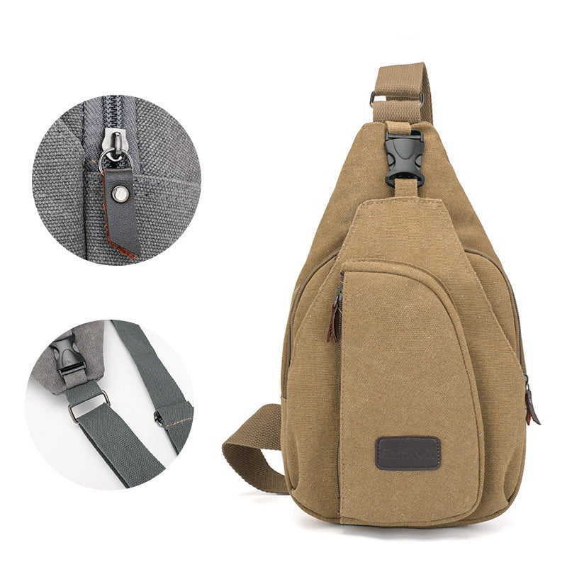 Casual men's chest bag