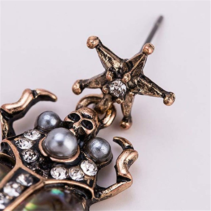 Explosions Europe and America exaggerated shell insects beetle earrings