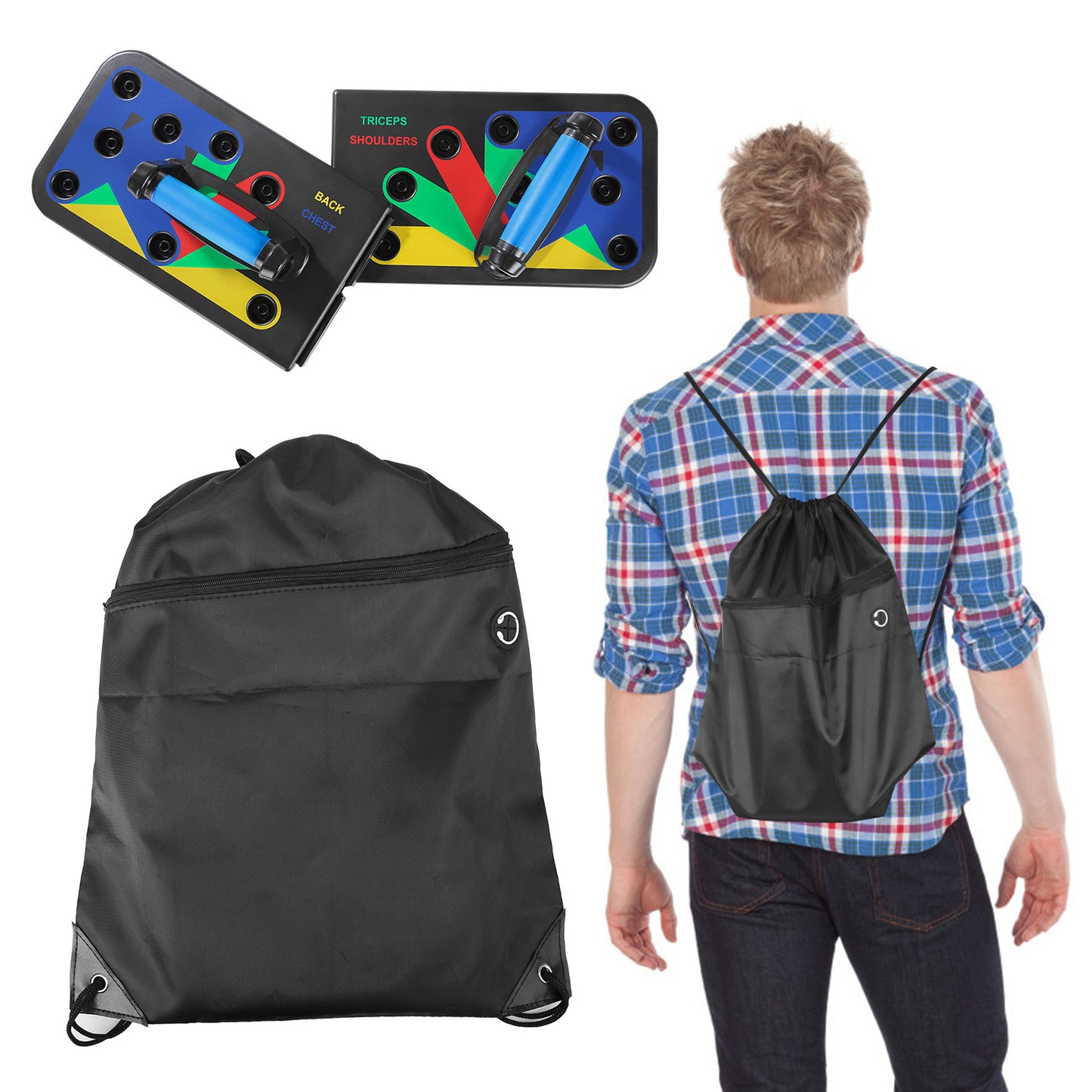 Foldable multi-functional push-up board stand fitness