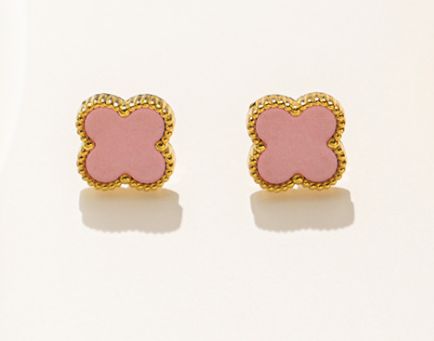 Lucky Necklace Girls Clover Necklace Titanium Steel 18K Gold