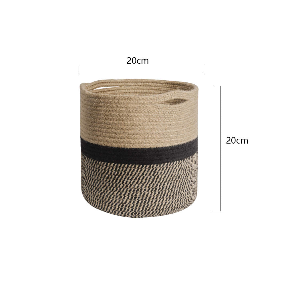 Cotton Rope Woven Flower Pot Storage Basket