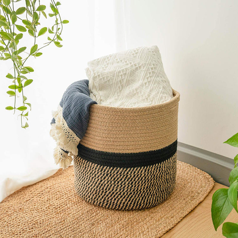 Cotton Rope Woven Flower Pot Storage Basket