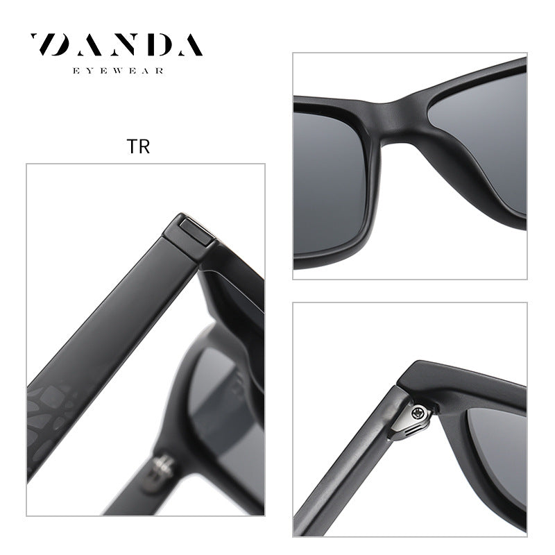 TR3387 European and American square frame polarized sunglasses