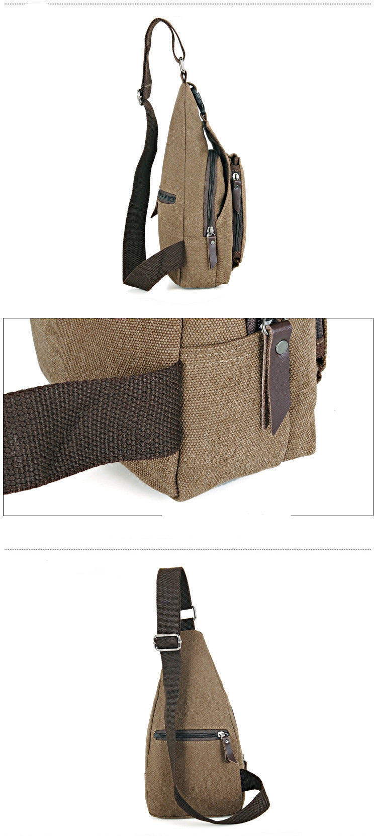 Casual men's chest bag