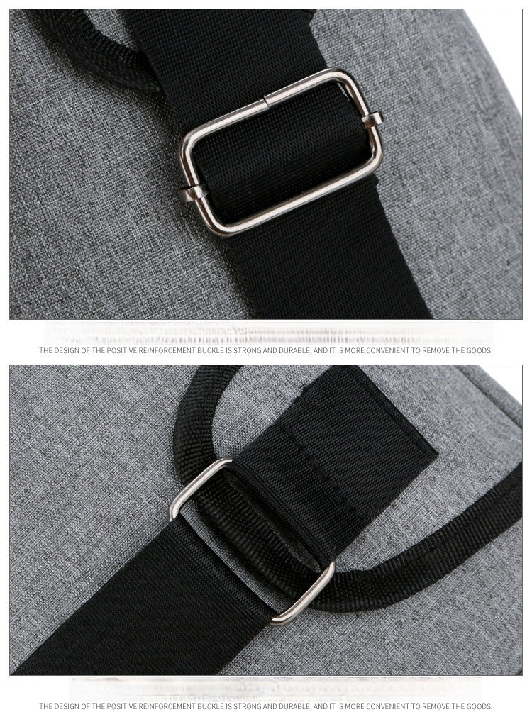 Usb Canvas Chest Bags Unisex