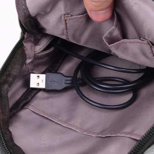 Usb Canvas Chest Bags Unisex