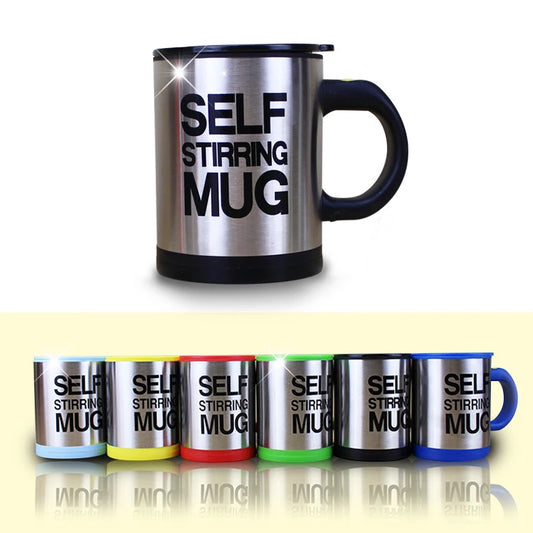 400ml Automatic Self Stirring Mug Coffee Milk Mixing Mug Stainless Steel