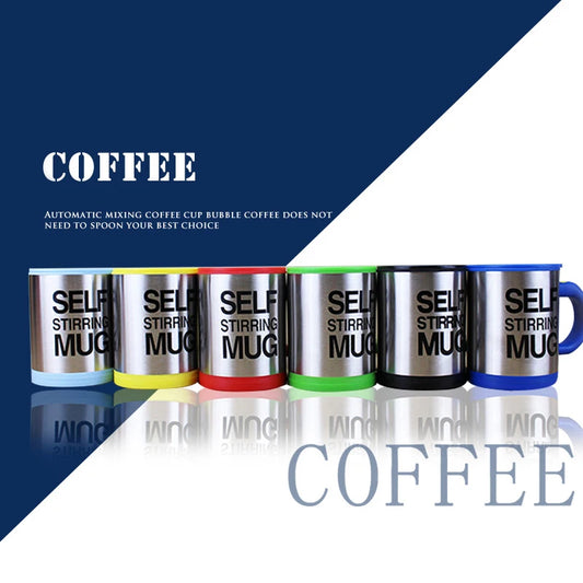 400ml Automatic Self Stirring Mug Coffee Milk Mixing Mug Stainless Steel