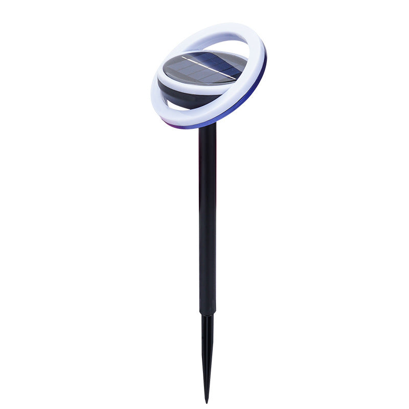Solar panel ground plug lamp outdoor