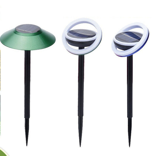 Solar panel ground plug lamp outdoor