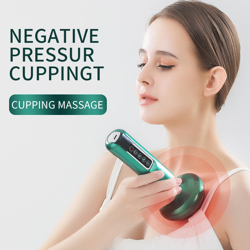 Electric scraping instrument home health massage dredging meridian cupping device hot compress physiotherapy sucking