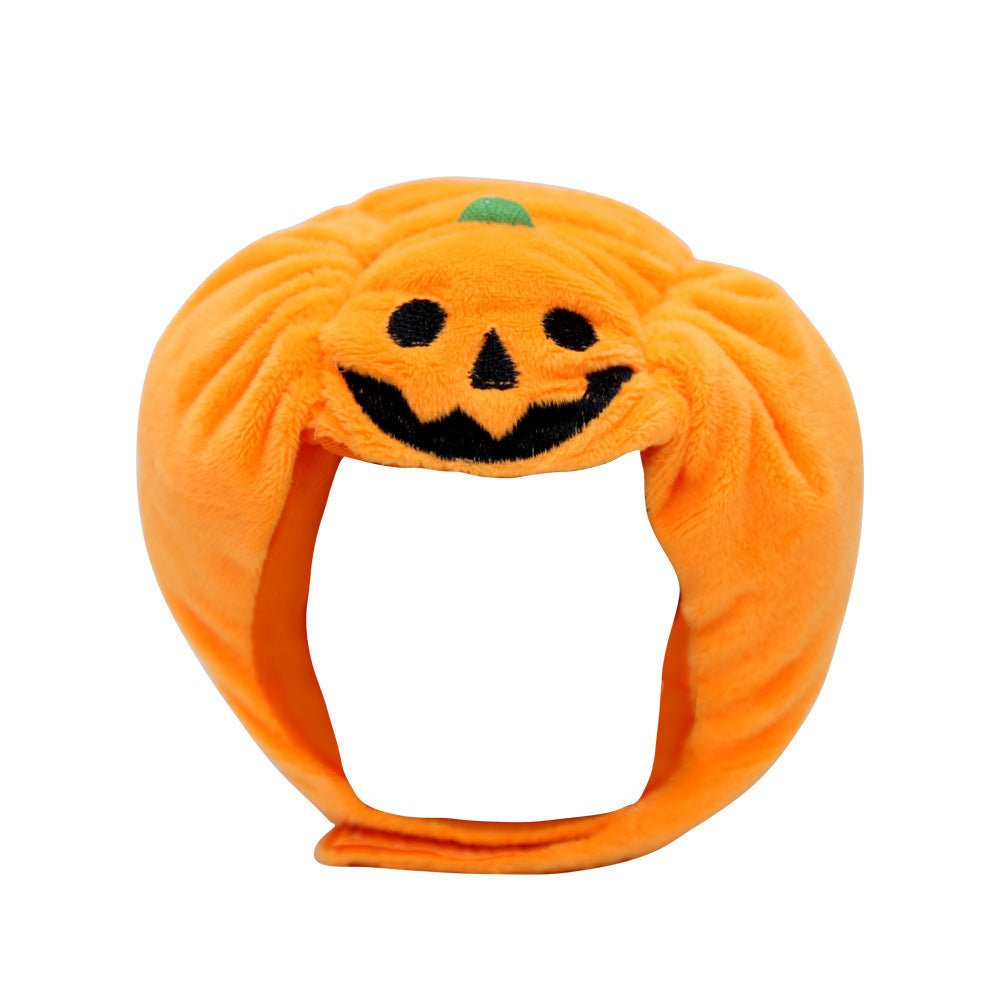 Pet cat dog pumpkin cat hat Halloween ghost festival decoration
