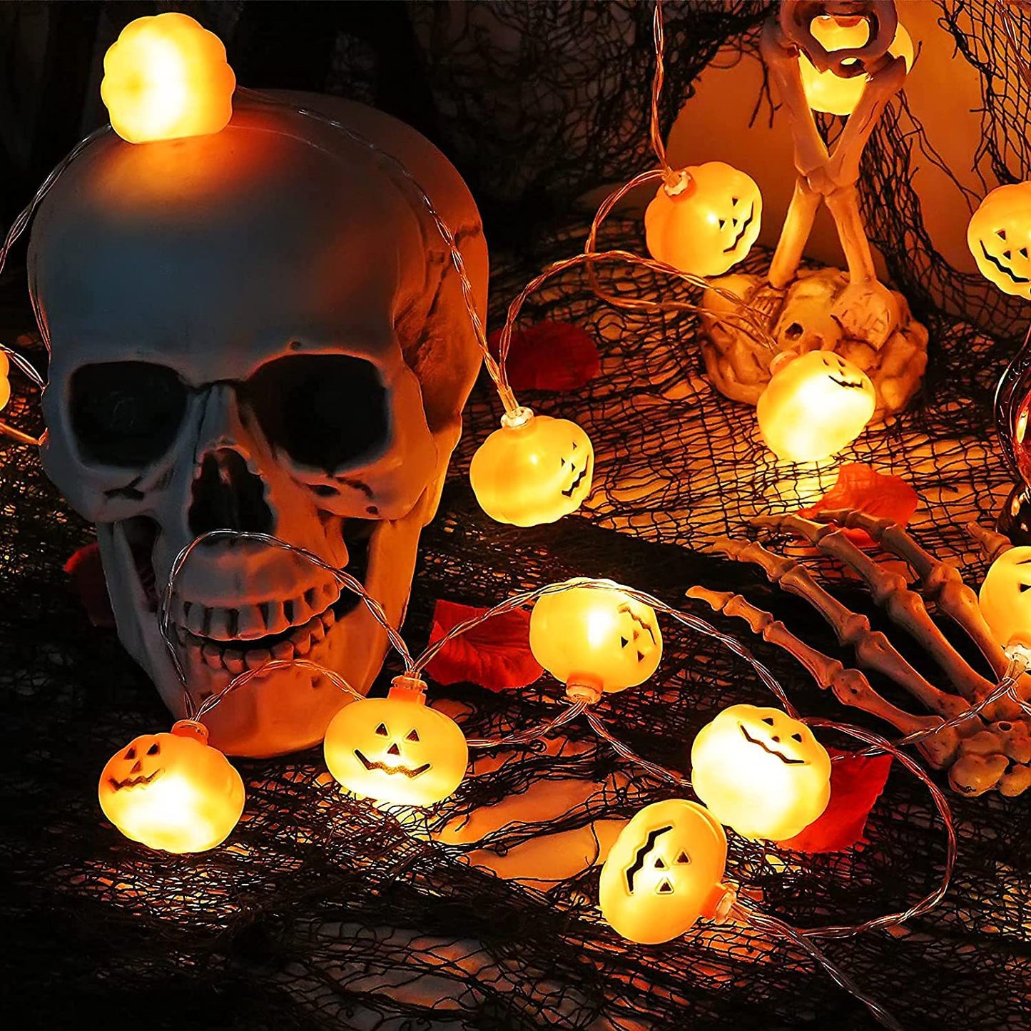Small pumpkin string lights Halloween