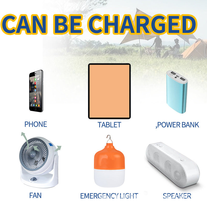 Solar foldable bag USB charger camping charging