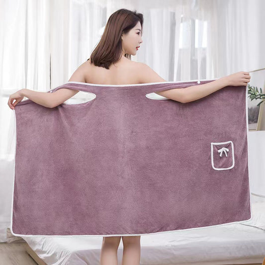 Coral fleece variety bath skirt bath towel
