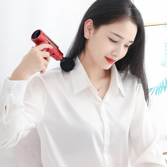 Cross-border new fascia gun electric massager(USB mini charging fascia gun)
