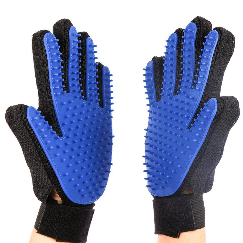Silicone pet gloves cat dog bath