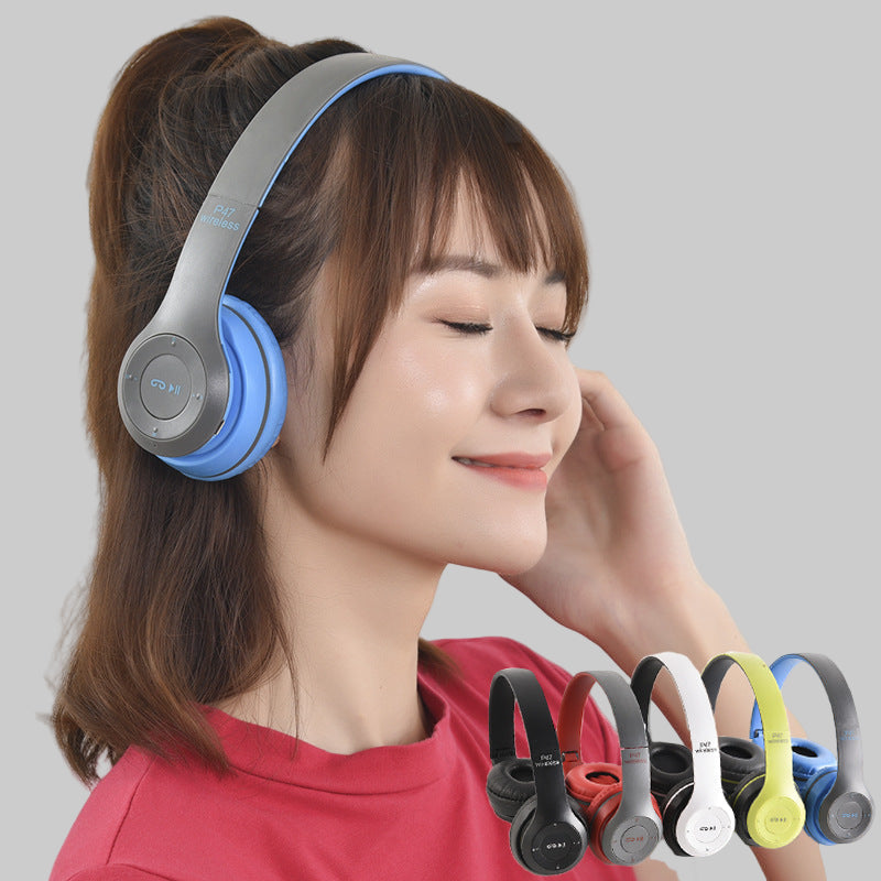 P47 wireless head-mounted P Bluetooth headset 5.0 foldable