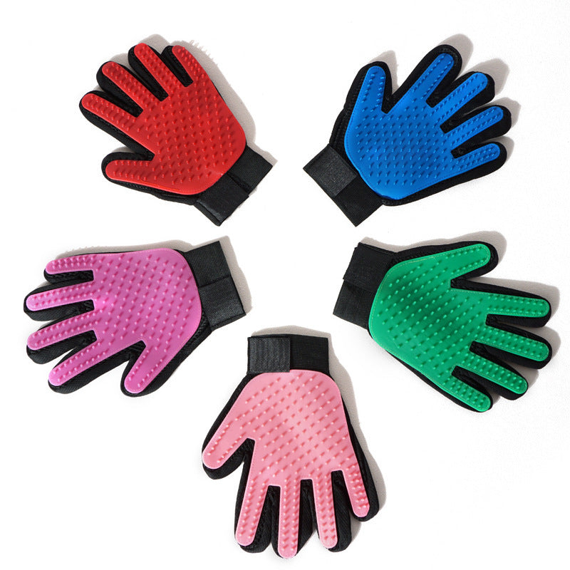 Silicone pet gloves cat dog bath
