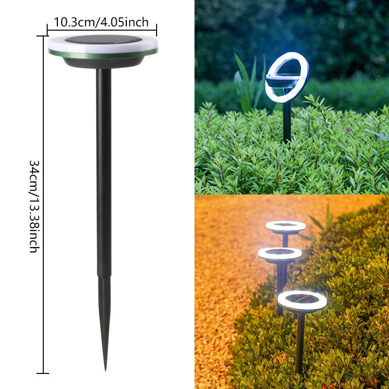 Solar panel ground plug lamp outdoor