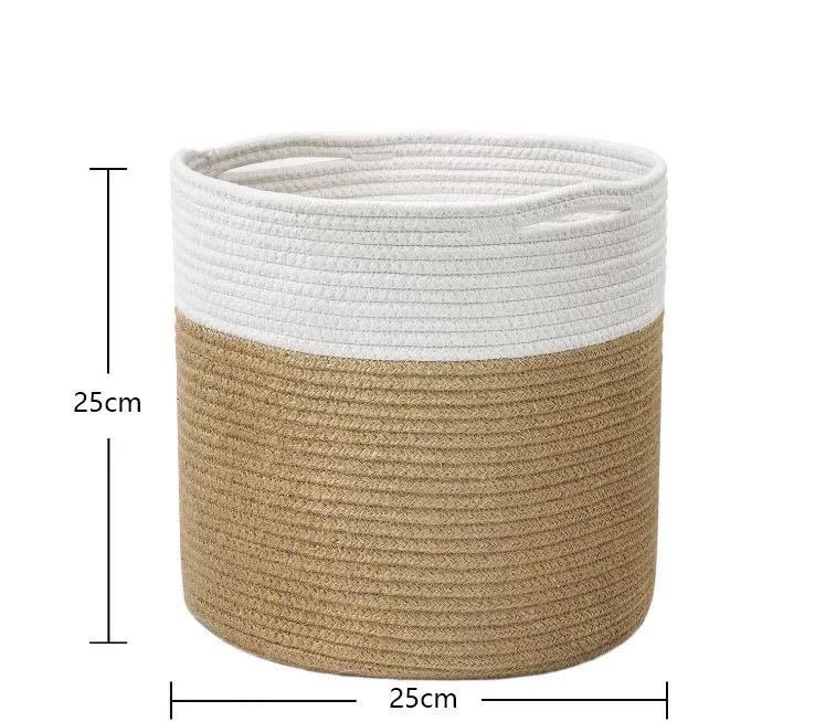 Cotton Rope Woven Flower Pot Storage Basket
