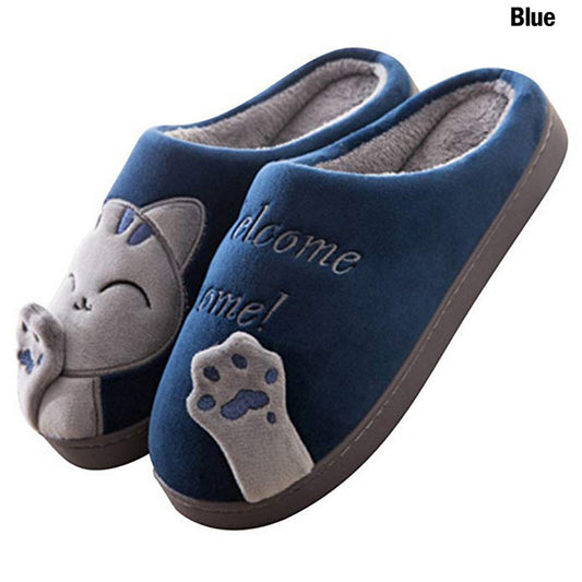 Cartoon Home Lucky Cat Cotton Slippers