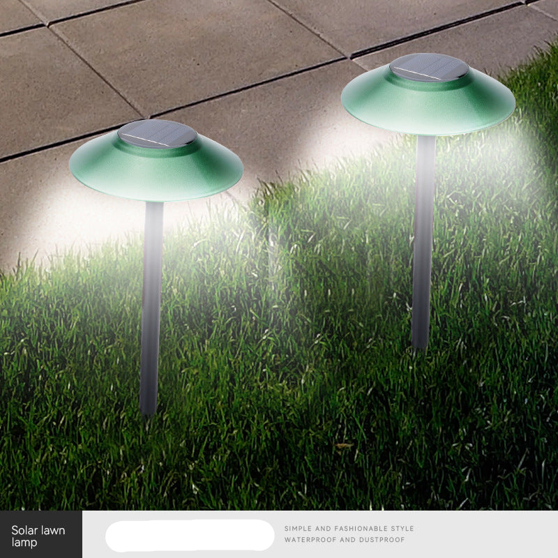 Solar panel ground plug lamp outdoor