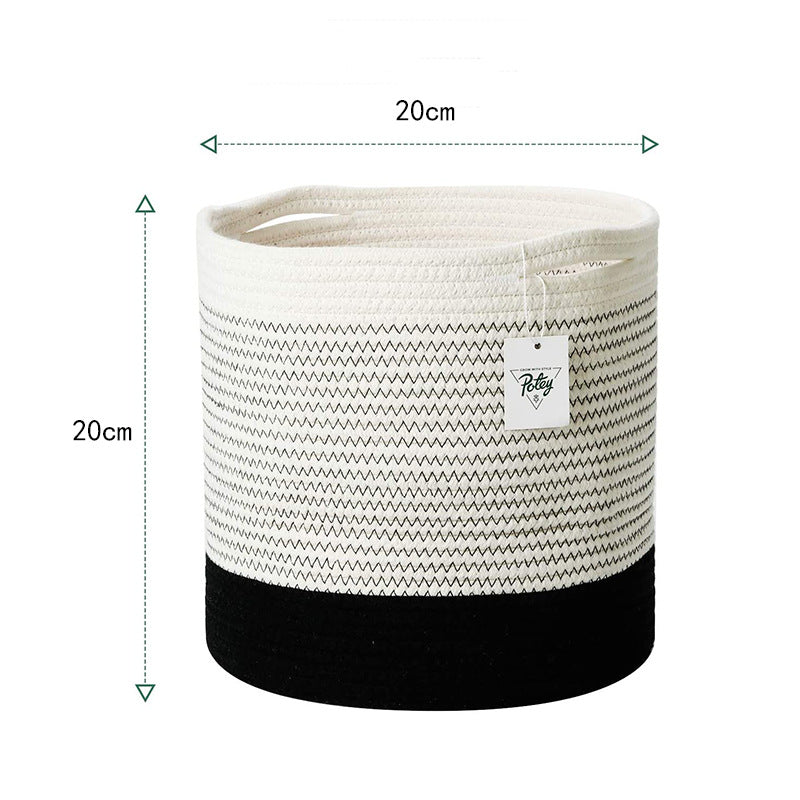 Cotton Rope Woven Flower Pot Storage Basket