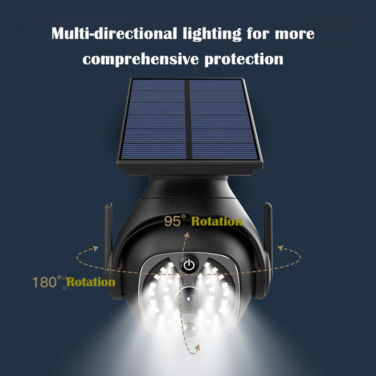 New solar garden light led simulation surveillance camera outdoor