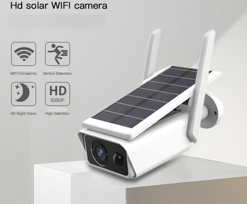 Low power consumption 3MP outdoor high-definition wireless solar camera