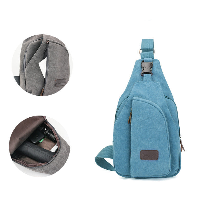 Casual men's chest bag