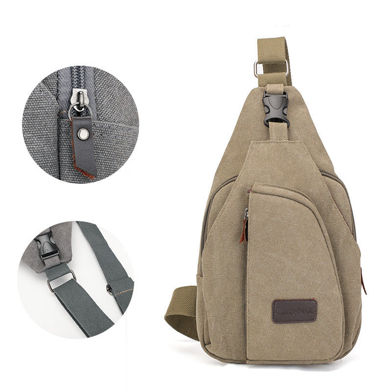 Casual men's chest bag