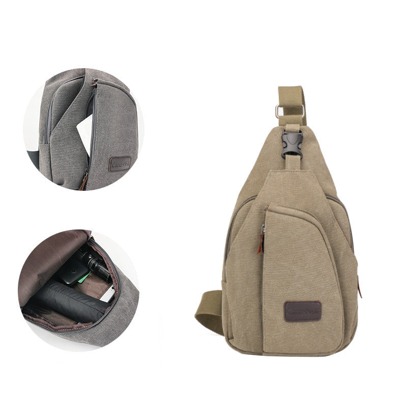 Casual men's chest bag