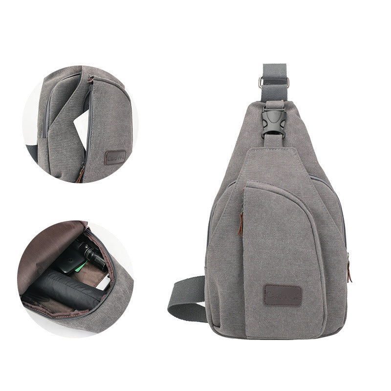 Casual men's chest bag