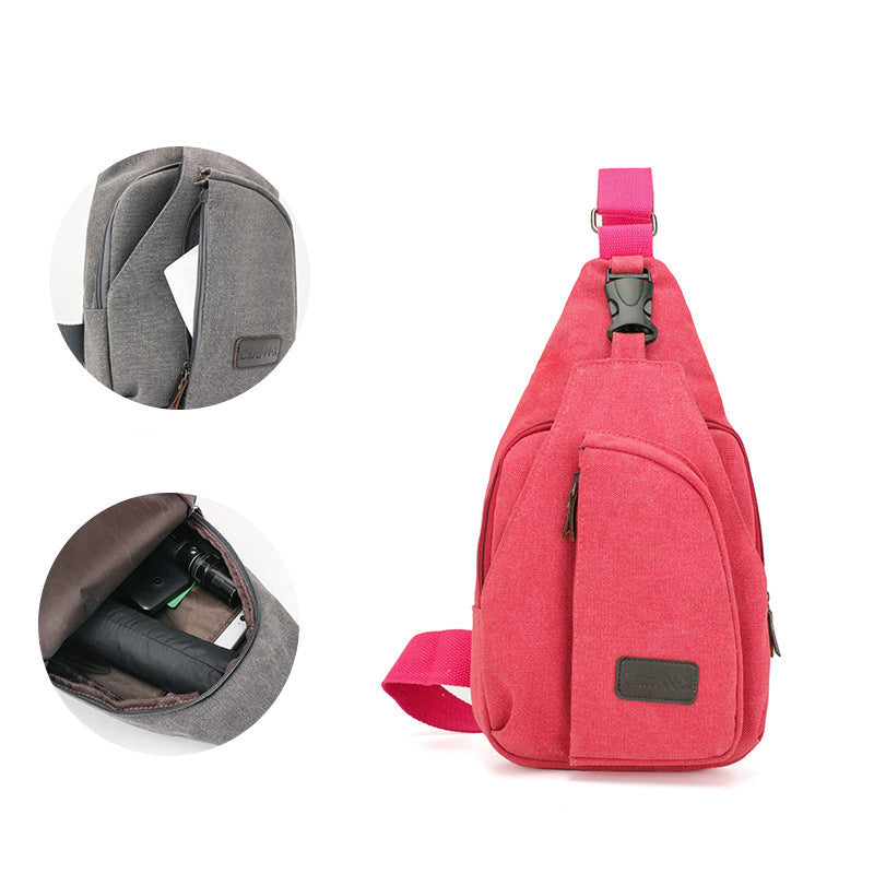 Casual men's chest bag