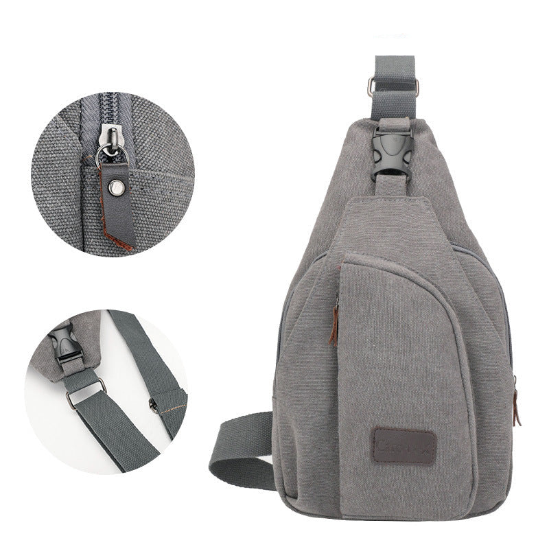 Casual men's chest bag