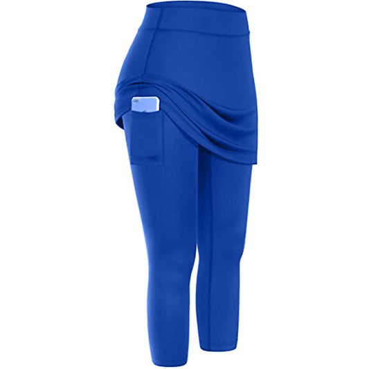 Autumn and winter can wear two fake ladies leisure pocket sports fitness running yoga tennis skirt short skirt