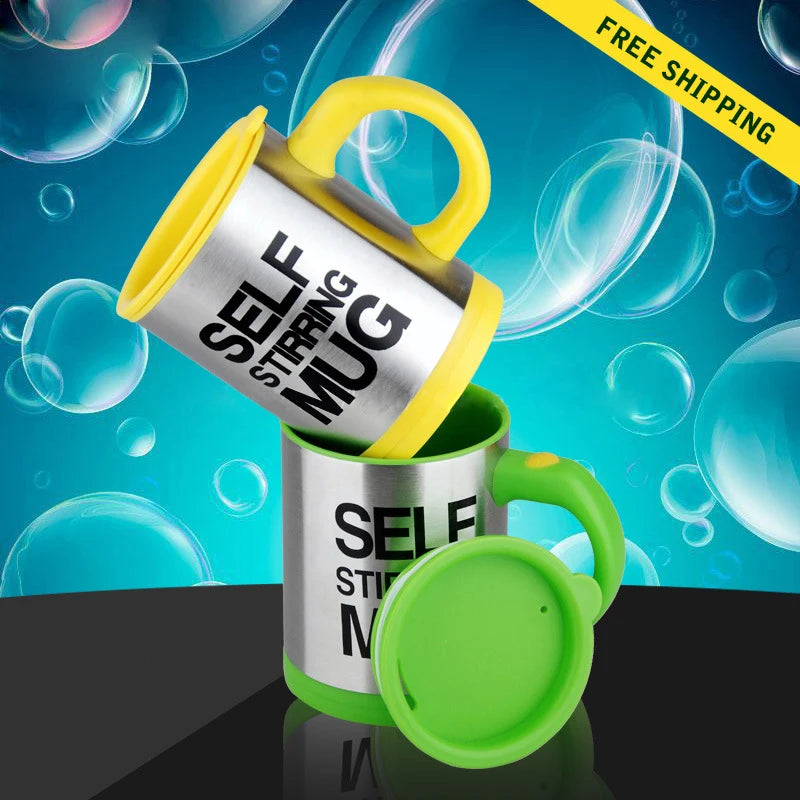 400ml Automatic Self Stirring Mug Coffee Milk Mixing Mug Stainless Steel