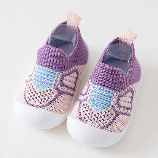 Baby toddler shoes non-slip soft bottom baby shoes breathable mesh socks shoes one pedal boys and girls shoes spring and summer