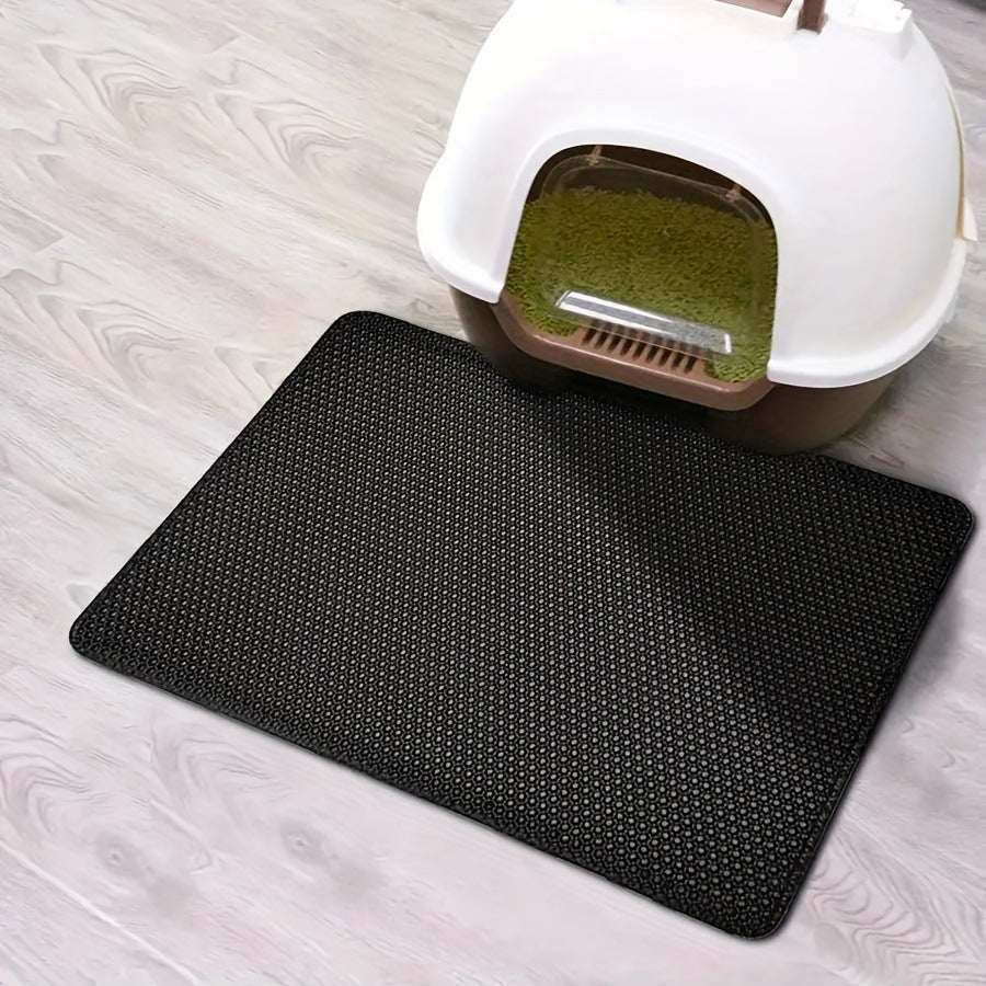 Anti-splash EVA double layer cat litter mat anti-slip waterproof