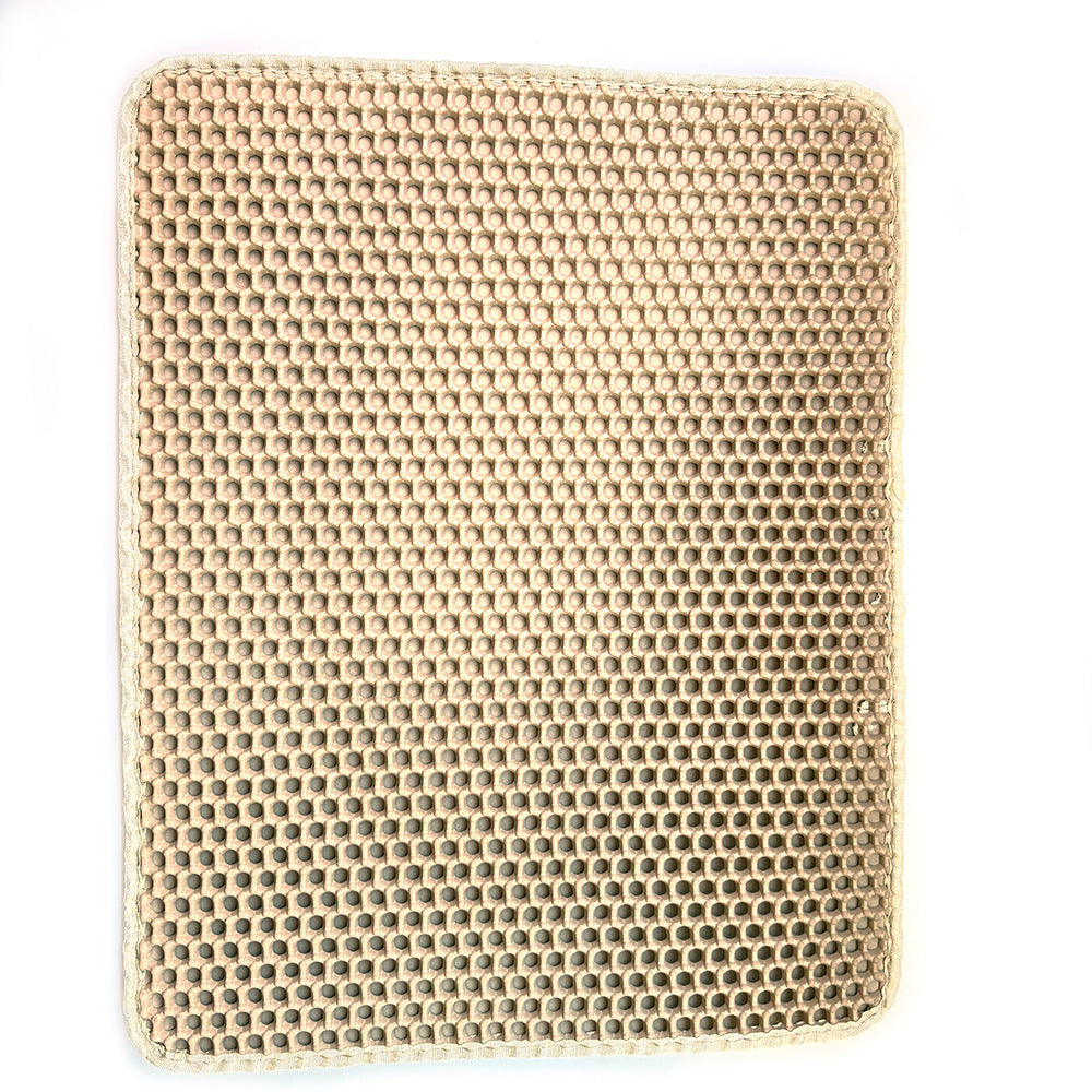 Anti-splash EVA double layer cat litter mat anti-slip waterproof