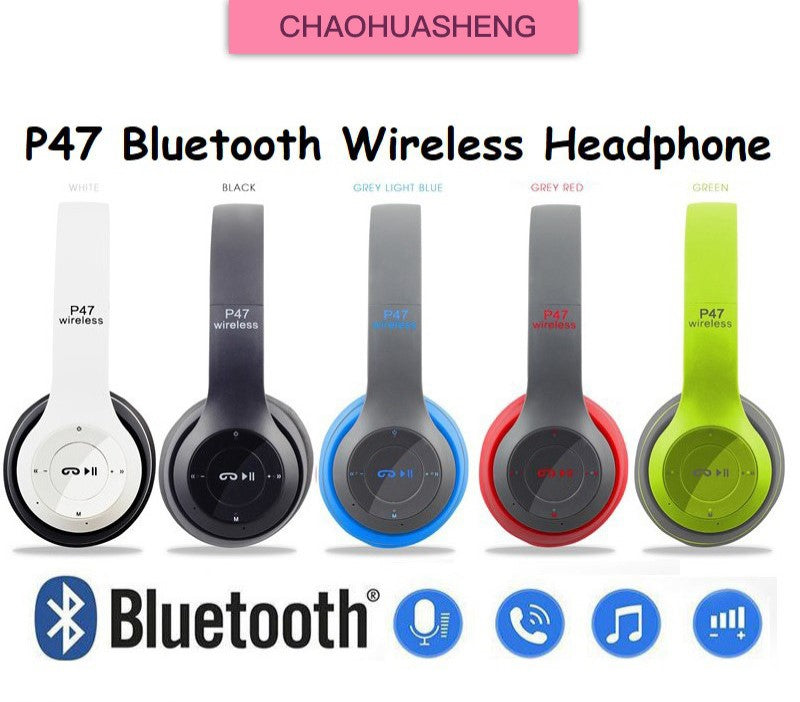 P47 wireless head-mounted P Bluetooth headset 5.0 foldable