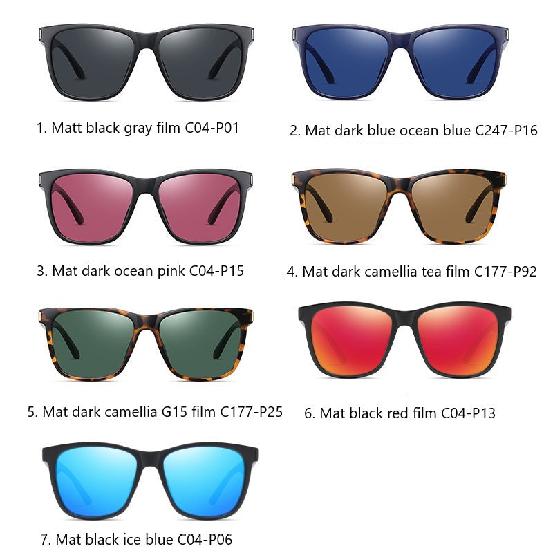 TR3387 European and American square frame polarized sunglasses