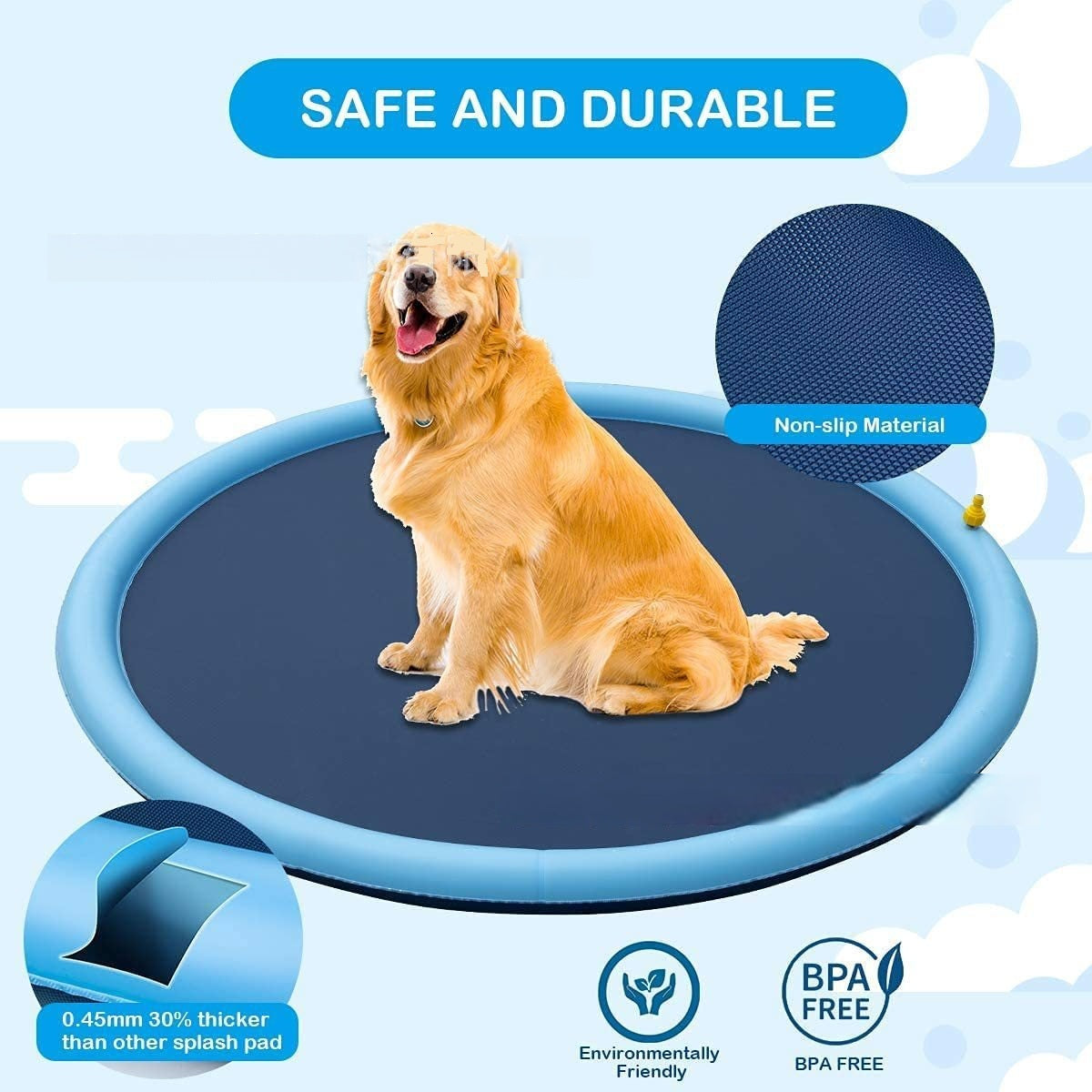 PVC pet spray pad non-slip