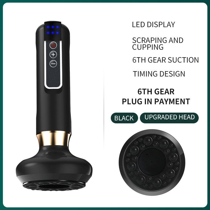 Electric scraping instrument home health massage dredging meridian cupping device hot compress physiotherapy sucking