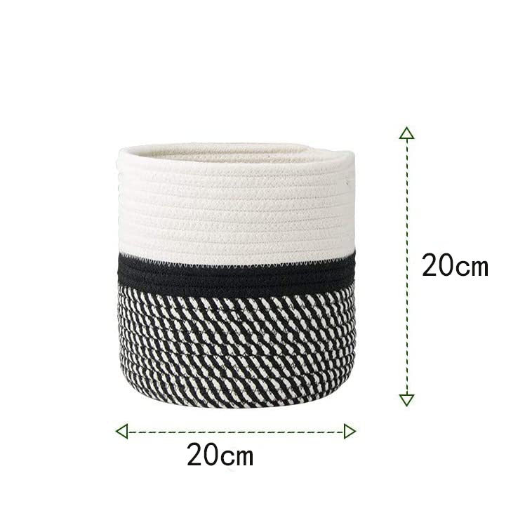 Cotton Rope Woven Flower Pot Storage Basket
