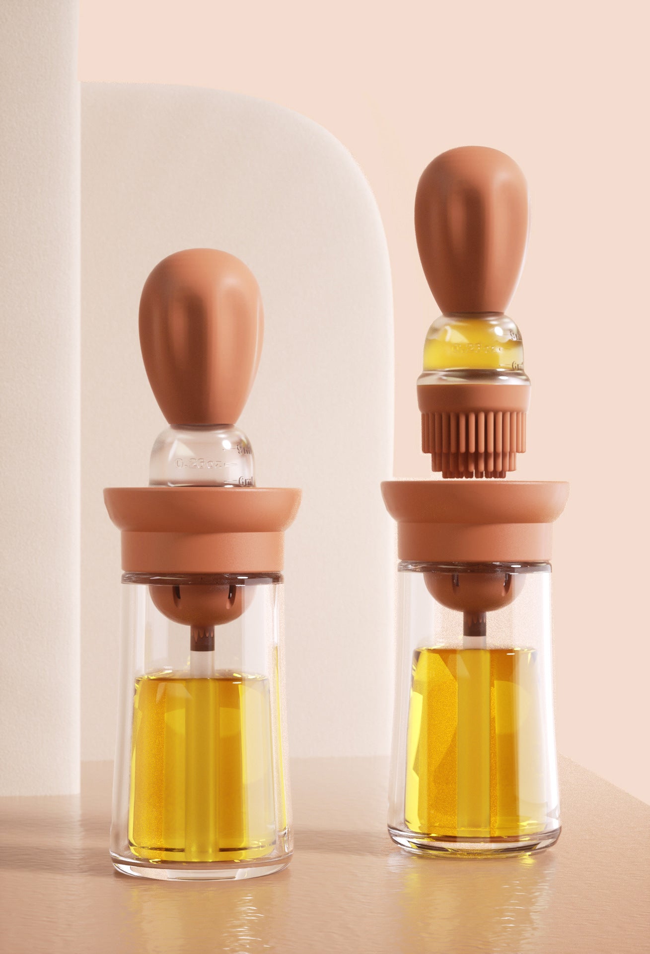 Kitchen silicone oil bottle oil pot brush household baking quantitative oil