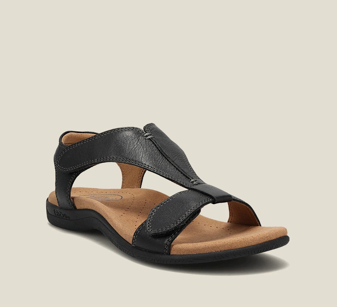 Summer European and American flat foot arch massage Velcro word casual beach sandals